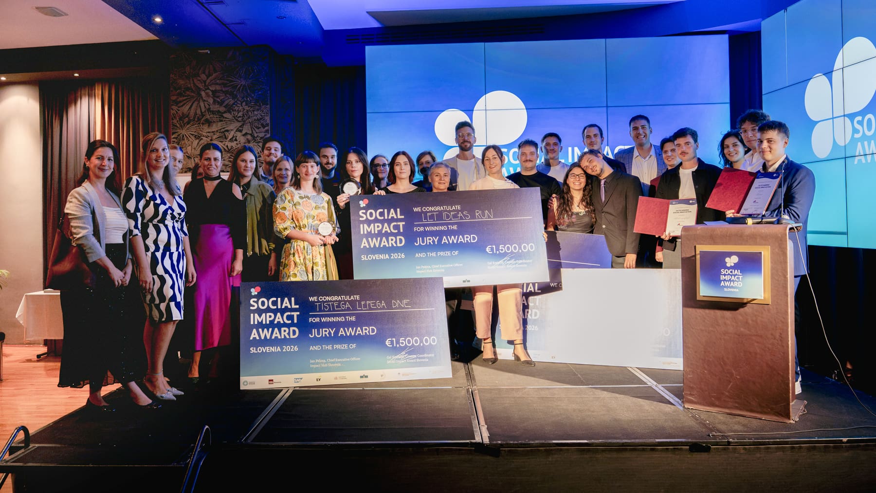 Featured image for Social Impact Award Slovenia 2026: štiri nagrajene ideje za družbene in okoljske spremembe